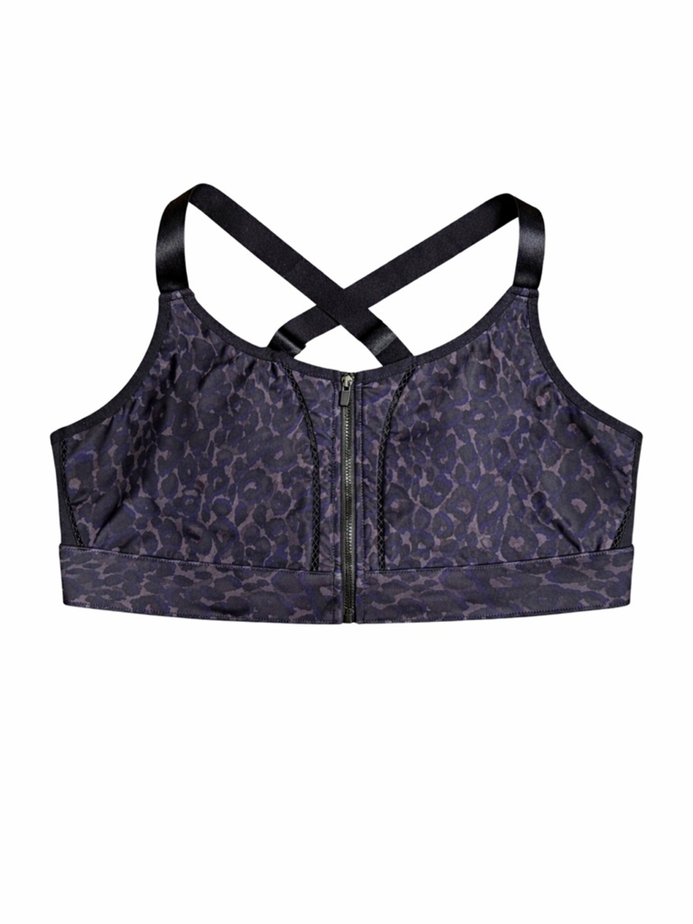 Fabletics Women’s Front-Zip High-Impact Sport Bra Rapido Iron Size XXL 16-18 - Picture 2 of 10